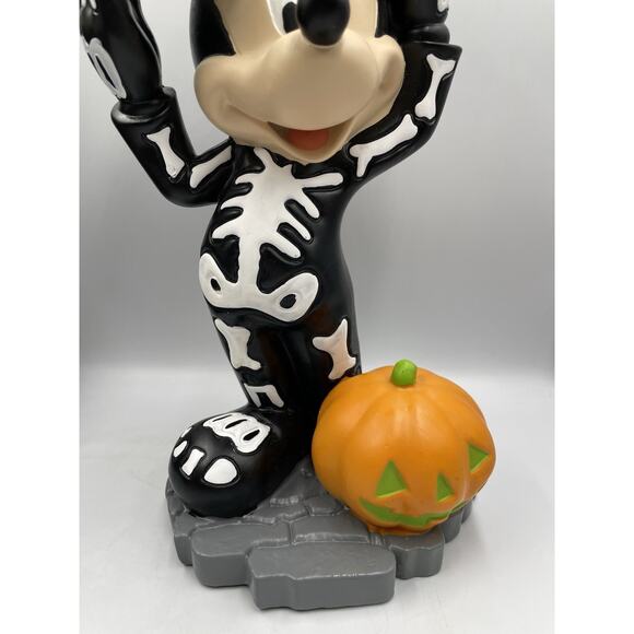 Disney Mickey Mouse Skeleton Halloween Statue Figure Decoration - Picture 4 of 13
